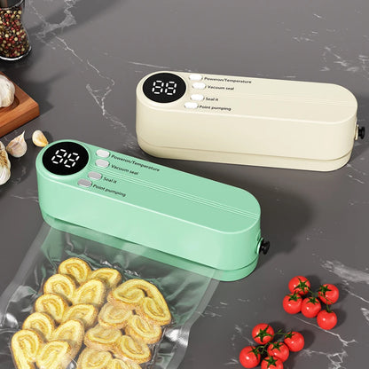 2025 Mini Wireless Vacuum Sealing Machine, USB Home Fully Automatic Portable Food Packaging Plastic Sealing Machine